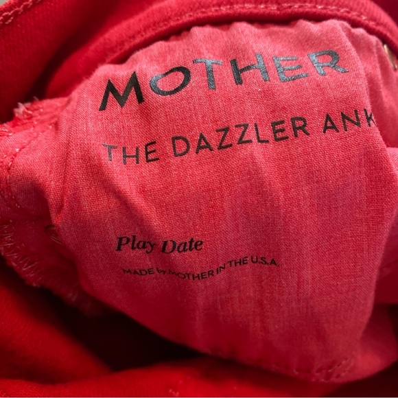 MOTHER The Dazzler Ankle Straight-leg Jens In Fruit Punch In So Far Gone size 26 - Picture 5 of 6